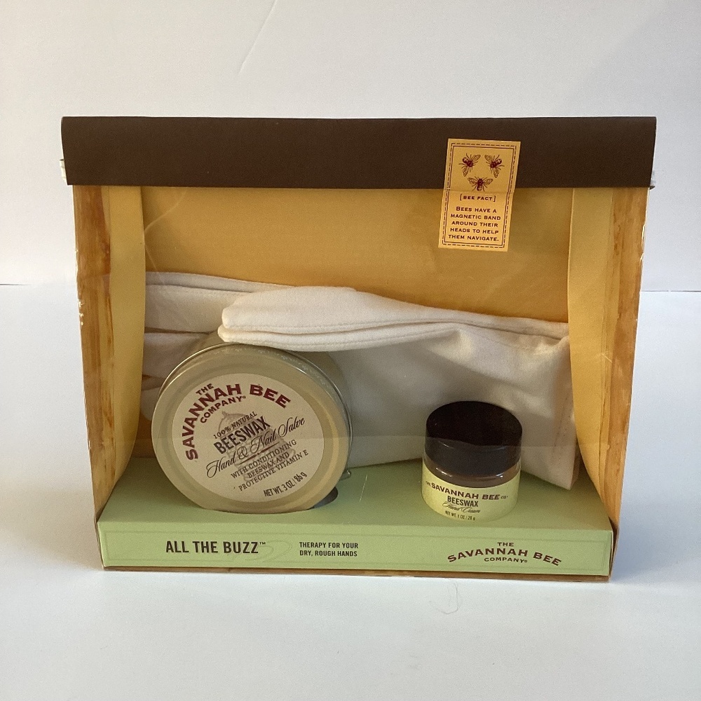 Bath & Body Works Savannah Bee Company All The Buzz Kit Beeswax Hand &Nail Salve